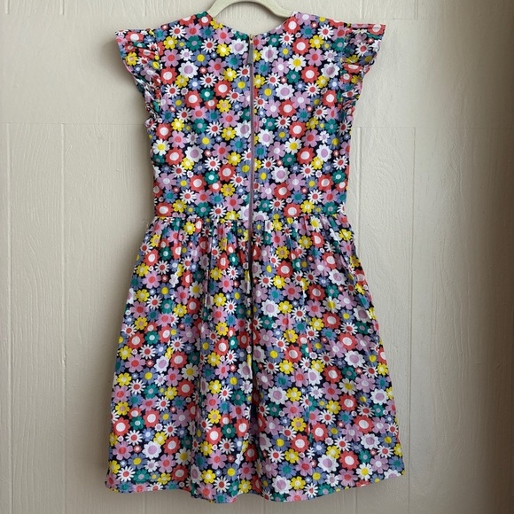 J. Crew Crewcuts Girls' Smocked-Waist Dress in Shimmer Floral - Picture 6 of 14